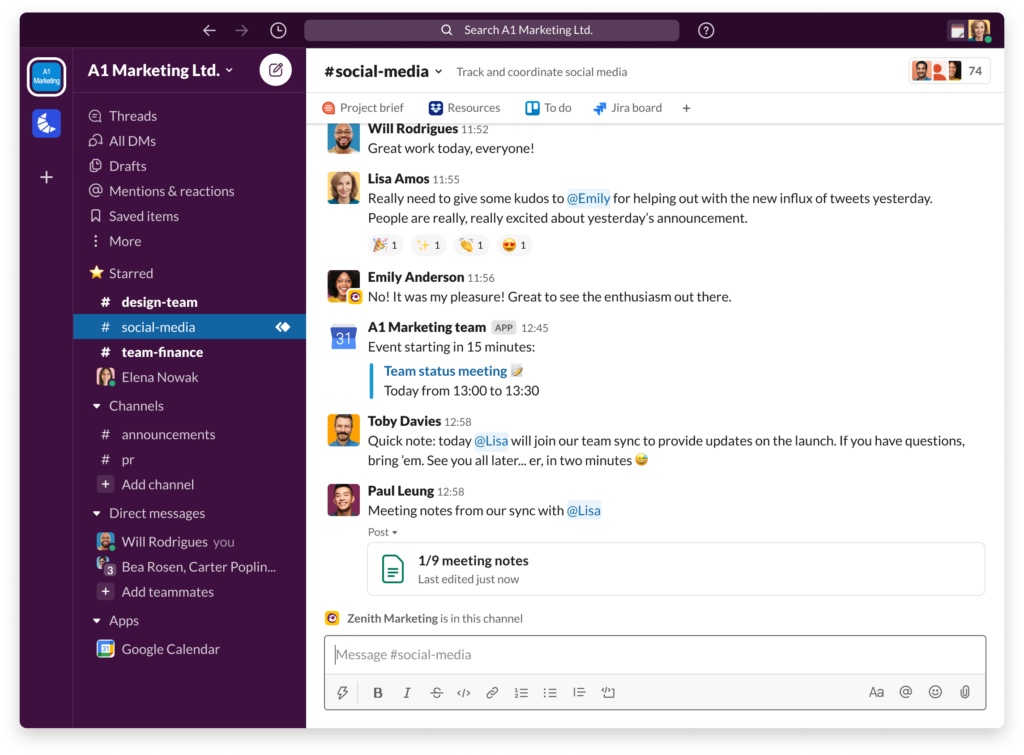 Top best tools for workload management – slack